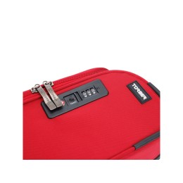 Чемодан TORBER БРОСНО, красный, нейлон 600D, 36,5 х 20 х 54 см, 32 л