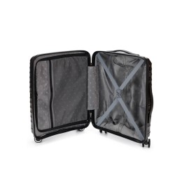 Чемодан TORBER НЕВО, чёрный, полипропилен, 40 х 25 х 55 см, 32 л
