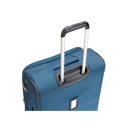 Чемодан TORBER ВИВИ, синий, полиэстер, 44 х 25 х 67 см, 63 л