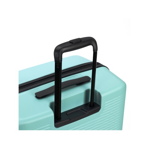 Чемодан TORBER КАСПИЙ, светло-зелёный, ABS-пластик, 49 х 29 х 78 см, 96 л