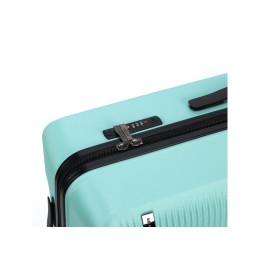 Чемодан TORBER КАСПИЙ, светло-зелёный, ABS-пластик, 49 х 29 х 78 см, 96 л