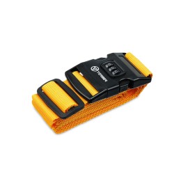 Ремень для чемодана Torber, желтый, 182 х 5 см