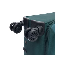 Чемодан TORBER СЕЙД, тёмно-зелёный, нейлон 600D, 36,5 х 19 х 54 см, 32 л