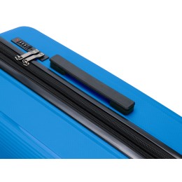 Чемодан TORBER В Отпуск, ярко-синий, полипропилен, 65,5 х 43,5 х 26 см, 62 л