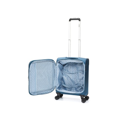 Чемодан TORBER ВИВИ, синий, полиэстер, 39 х 20 х 54 см, 36 л
