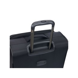 Чемодан TORBER СЕЙД, чёрный, нейлон 600D, 48 х 26.5 х 78 см, 85 л