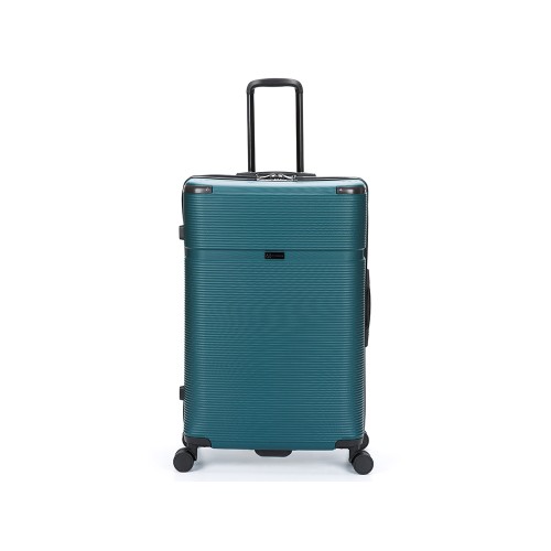 Чемодан TORBER ОНЕГА, зелёный, ABS-пластик, 79,5 х 51 х 29 см, 103 л