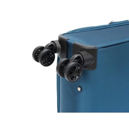 Чемодан TORBER ВИВИ, синий, полиэстер, 39 х 20 х 54 см, 36 л