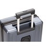 Чемодан TORBER БАЙКАЛ, тёмно-серый металлик, поликарбонат, 37,5 x 20 х 54 см, 37 л