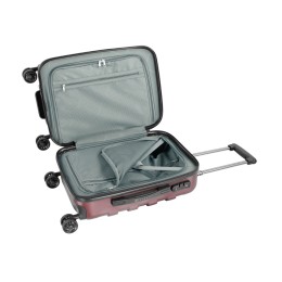 Чемодан для ручной клади BUGATTI ГАЛАТЕЯ | GALATEA, бордовый, поликарбонат / АБС-пластик, 36,5х24,5х56 см, 38 л