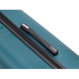 Чемодан TORBER ОНЕГА, зелёный, ABS-пластик, 79,5 х 51 х 29 см, 103 л