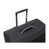 Чемодан TORBER НЕРО, чёрный, переработанный ПЭТ, 48 х 28 х 79 см, 90 л
