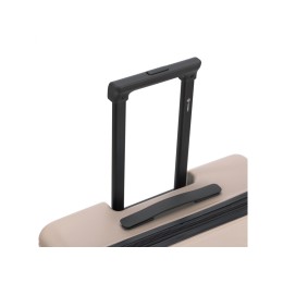 Чемодан TORBER ЭЛЬТОН, песочный, ABS-пластик, 47 х 29 х 78 см, 96 л