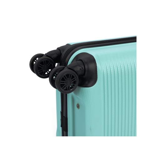Чемодан TORBER КАСПИЙ, светло-зелёный, ABS-пластик, 38 х 20 х 54 см, 35 л