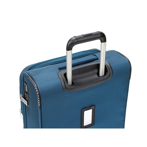 Чемодан TORBER ВИВИ, синий, полиэстер, 39 х 20 х 54 см, 36 л