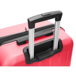 Чемодан TORBER В Отпуск, ярко-розовый, полипропилен, 55 х 36 х 21,5 см, 37 л