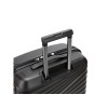 Чемодан TORBER НЕВО, чёрный, полипропилен, 45 х 26 х 66 см, 66 л