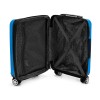 Чемодан TORBER В Отпуск, ярко-синий, полипропилен, 55 х 36 х 21,5 см, 37 л