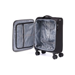 Чемодан TORBER БРОСНО, чёрный, нейлон 600D, 36,5 х 20 х 54 см, 32 л