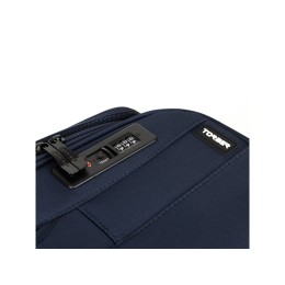 Чемодан TORBER БРОСНО, синий, нейлон 600D, 48 х 30 х 78 см, 85 л