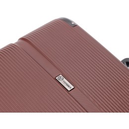 Чемодан TORBER ОНЕГА, бордовый, ABS-пластик, 79,5 х 51 х 29 см, 103 л
