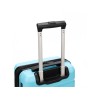 Чемодан TORBER В Отпуск, бирюзовый, полипропилен, 33 х 22 х 53 см, 35 л