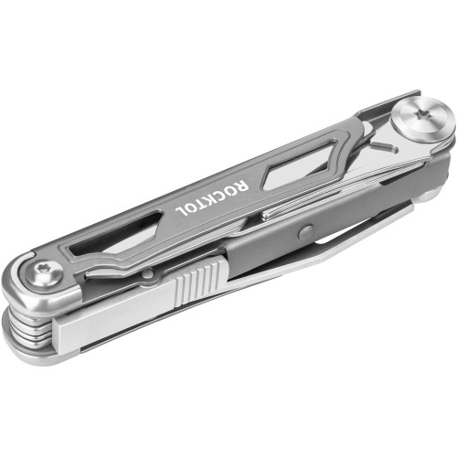 Нож-мультитул Rocktol 12 в 1 с титановыми ручками, серый