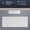Беспроводная клавиатура Air Keyboard для MAC, Windows, 500 мАч, алюминий, белый, Deppa