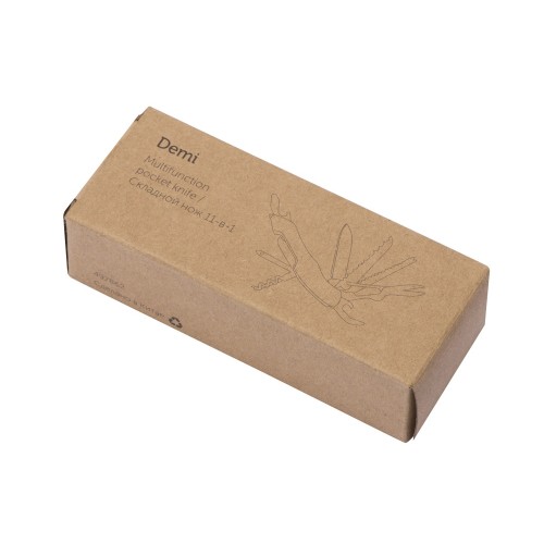 Мультитул-складной нож Demi 11-в-1, серебристый/черный