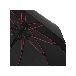 Зонт трость "Spark" полуавтомат 23", черный/красный