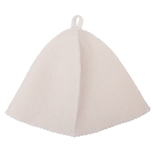 Шапка для бани и сауны "Healing", белая