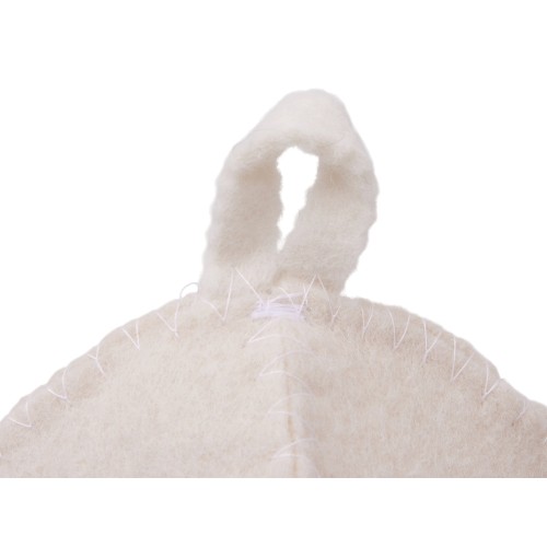 Шапка для бани и сауны "Healing", белая