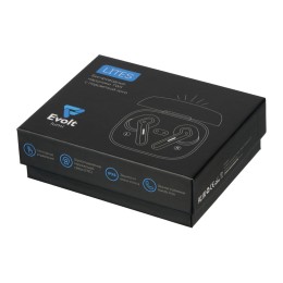 Беспроводные наушники с шумоподавлением c подсветкой лого «Lites», черные (Р)