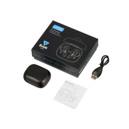 Беспроводные наушники с шумоподавлением c подсветкой лого «Lites», черные (Р)