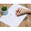 Вечный карандаш из переработанной бумаги "Recycled pencil", белый (Р)