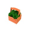 Композиция "Корзинка со мхом", оранжевый