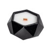 Свеча в декоративном стакане "Geometry", черный