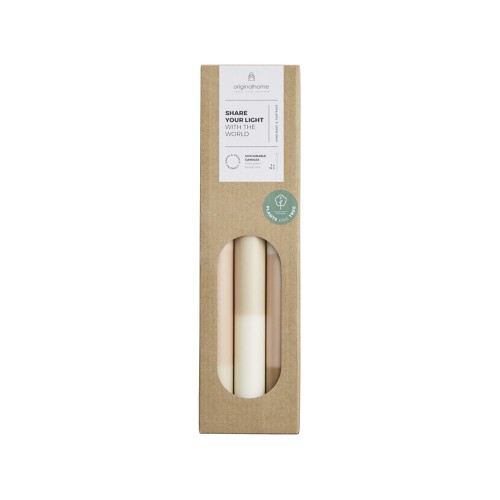 Originalhome свечи из многослойного известняка - набор из 3 штук - Белый
