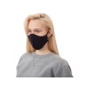 Маска для лица многоразовая с фиксаторами, черная