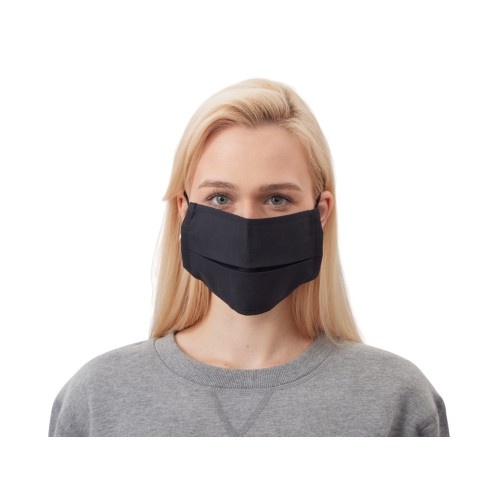 Маска для лица многоразовая из хлопка, черный