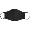 Маска для лица многоразовая из хлопка, анатомической формы, черный