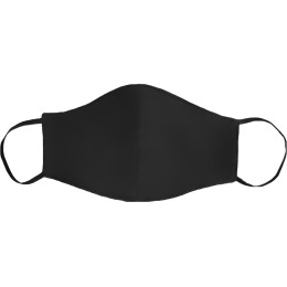 Маска для лица многоразовая из хлопка, анатомической формы, черный