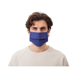 Маска для лица многоразовая из хлопка, синий