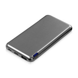 Внешний аккумулятор «Forge» v.2, металл, 10000mah, серый