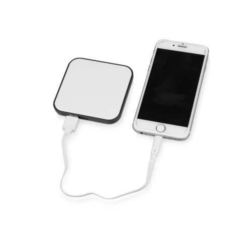 Портативное зарядное устройство (power bank) "Квадрум", 2600 mAh, черный