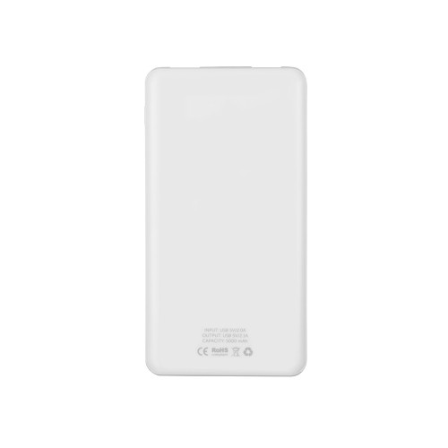 Портативное зарядное устройство «Blank» с USB Type-C, 5000 mAh, белый