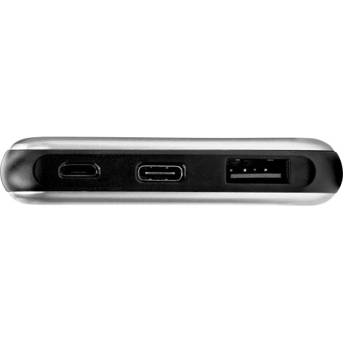 Внешний аккумулятор «Forge» v.2, металл, 10000mah, серебристый