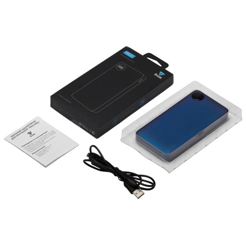 Внешний аккумулятор с дисплеем «Mild», 10 000 mAh, синий