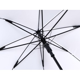 Зонт-трость Reviver с куполом из переработанного пластика, белый