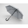 Зонт-трость Reviver с куполом из переработанного пластика, серый